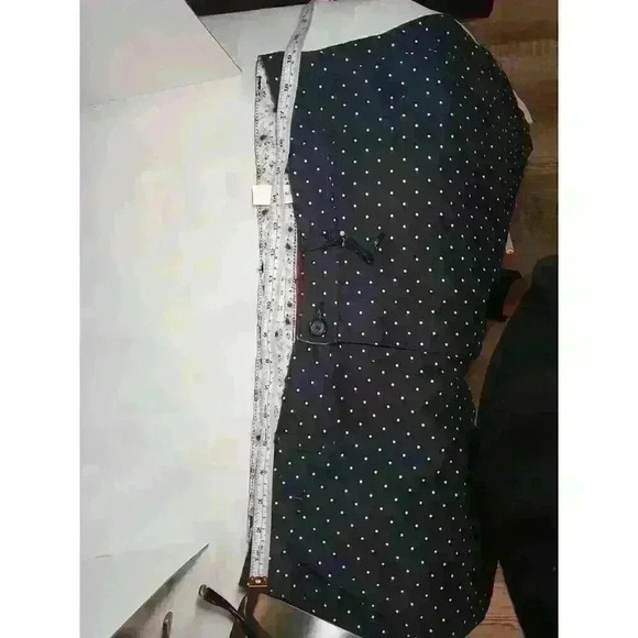 DENIM & FLOWERS RICKY SINGH Mens Power Stretch Shorts SIZE 38 BLUE w/white DOTS - Picture 11 of 11